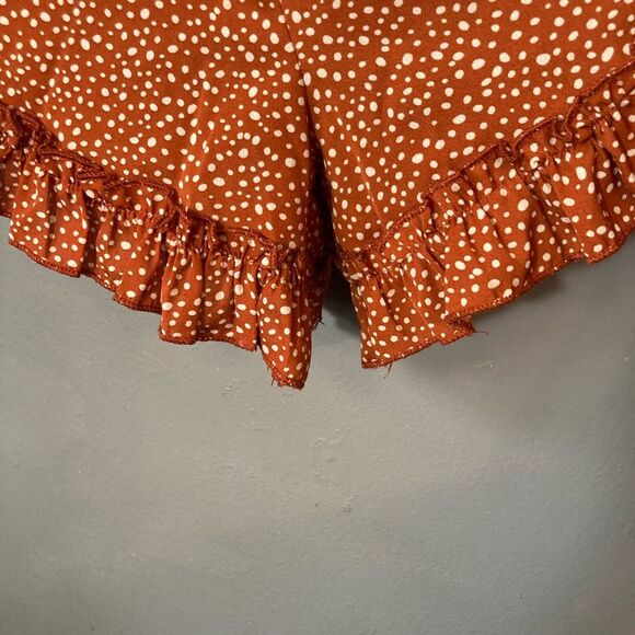 SHEIN Orange Flutter Sleeve summer romper - Picture 4 of 5